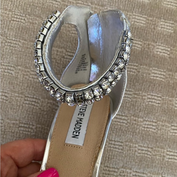 Steve Madden zip up Diamonte heels size 8 - Picture 2 of 4